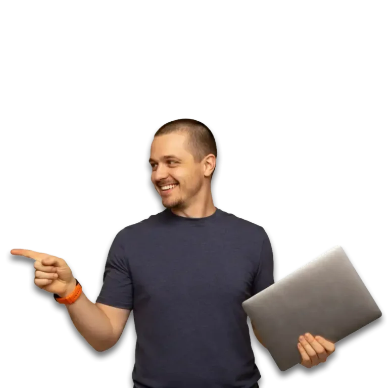 Digital marketing for startups UAE, Person Pointng Finger Towards His Left