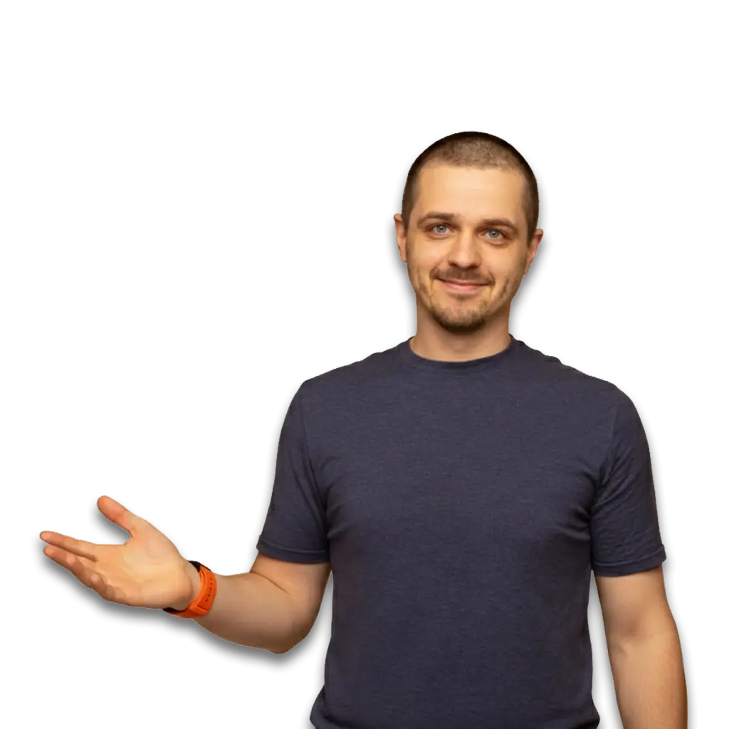 Digital Marketing Services in Sharjah, Person showing something, Local SEO services UAE