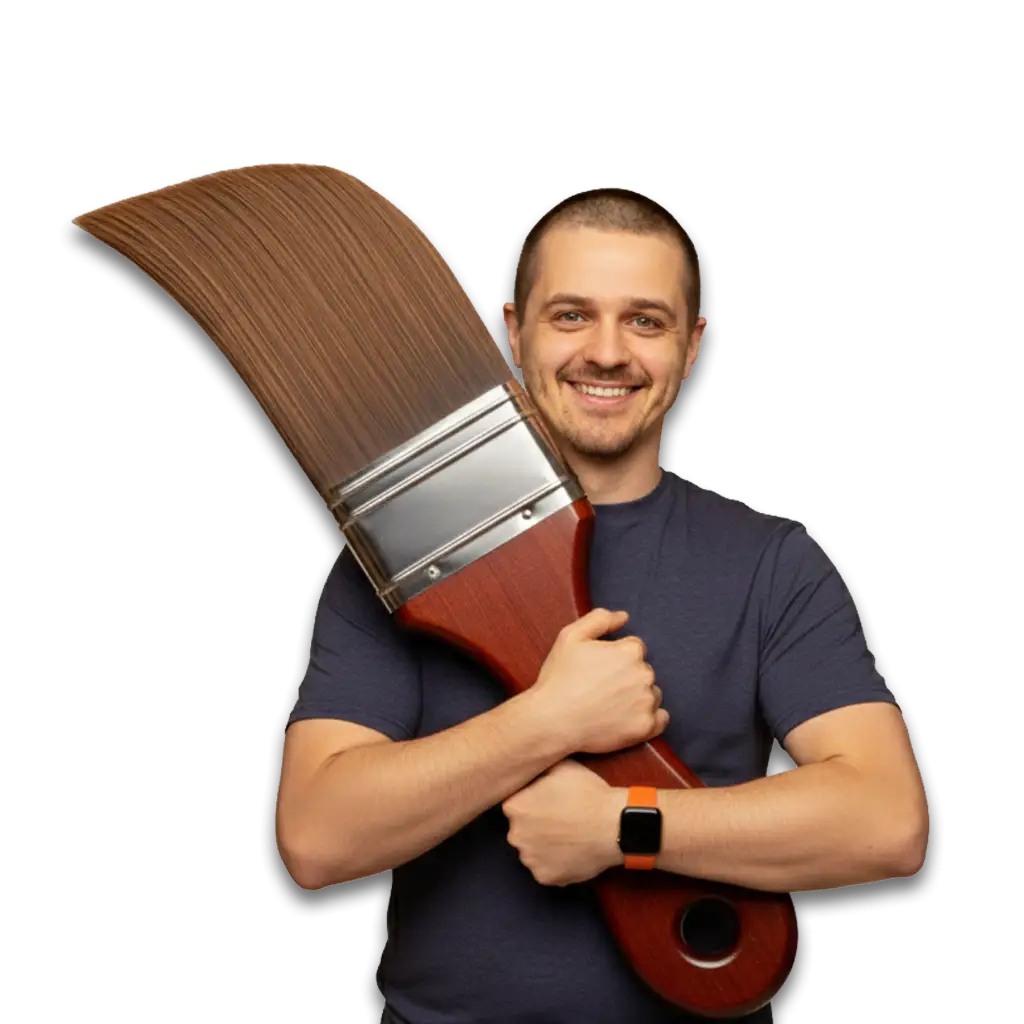 Branding Agency Sharjah, Person with paint brush