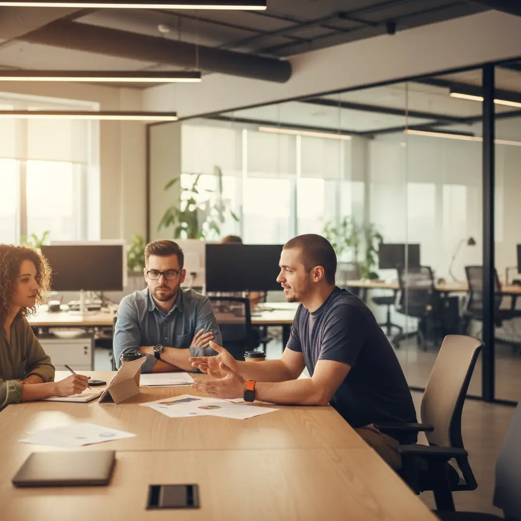 Marketing consultants UAE, Team work in Lumrah Media office