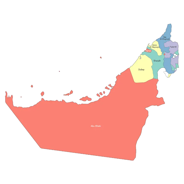 UAE Vector Map